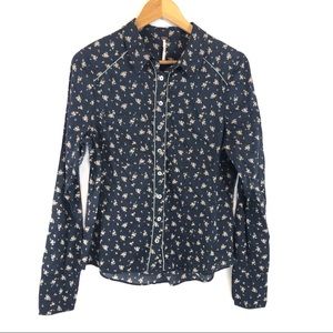 Free people button up floral